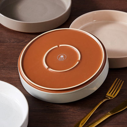 Vancasso Pasta / Salad  Bowls Set of 4, 38 oz Stoneware