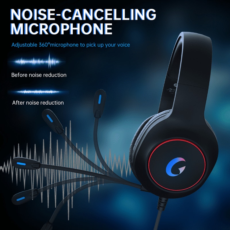 Gaming Headset for PC, PS5, PS4, Xbox Series X/S, Xbox One, Switch, Mac, Xbox