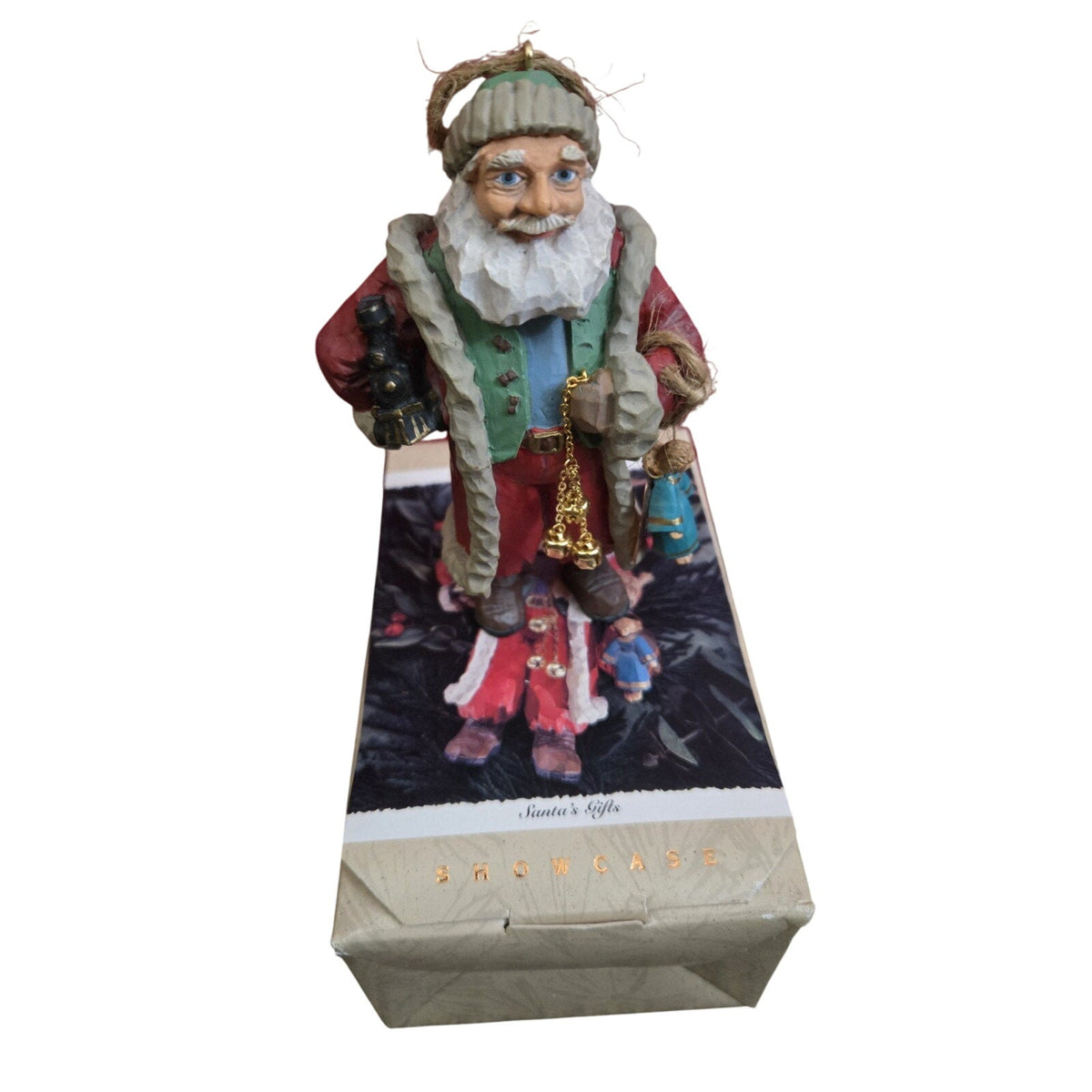 Hallmark Keepsake Santa's Gifts 1996 Ornament Folk Art Americana Collection