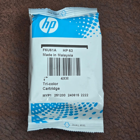 HP 63 Tri-Color Standard Yield Ink Cartridge
