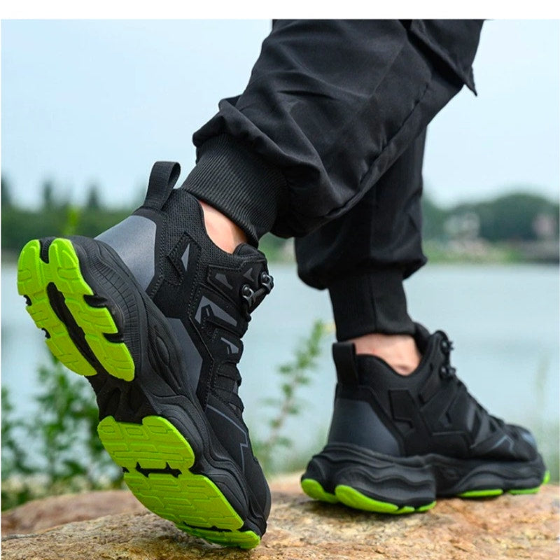 Men's Size 8.5 Women Size 10 Steel Toe Slip Resistant Sneakers Shoes Work