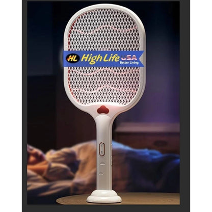 Electric Fly Swatter with UV Light USB Rechargeable Bug Zapper
