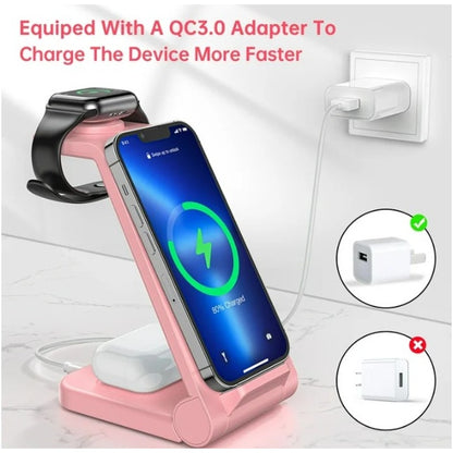 3 in 1 Charging Station for Apple Samsung & LG