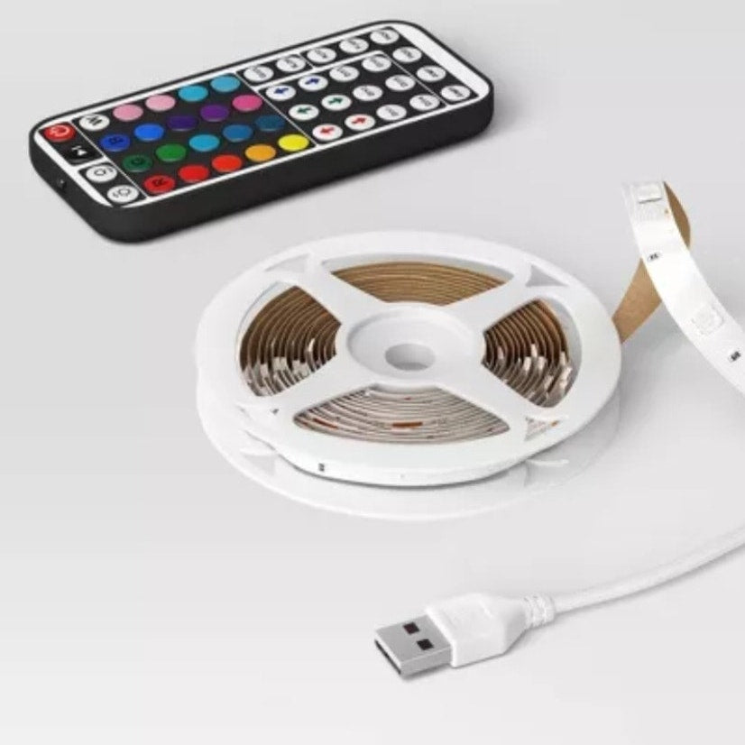 15' LED RGB Strip Lights with Remote Control