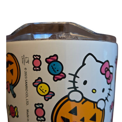 Hello Kitty Halloween Pumpkin Travel Mug New