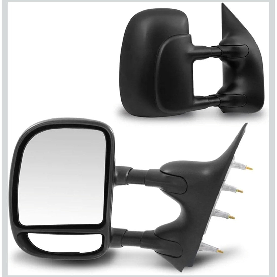 2Pcs Manual Tow Telescopic Side Mirrors For 2002-2016 Ford truck