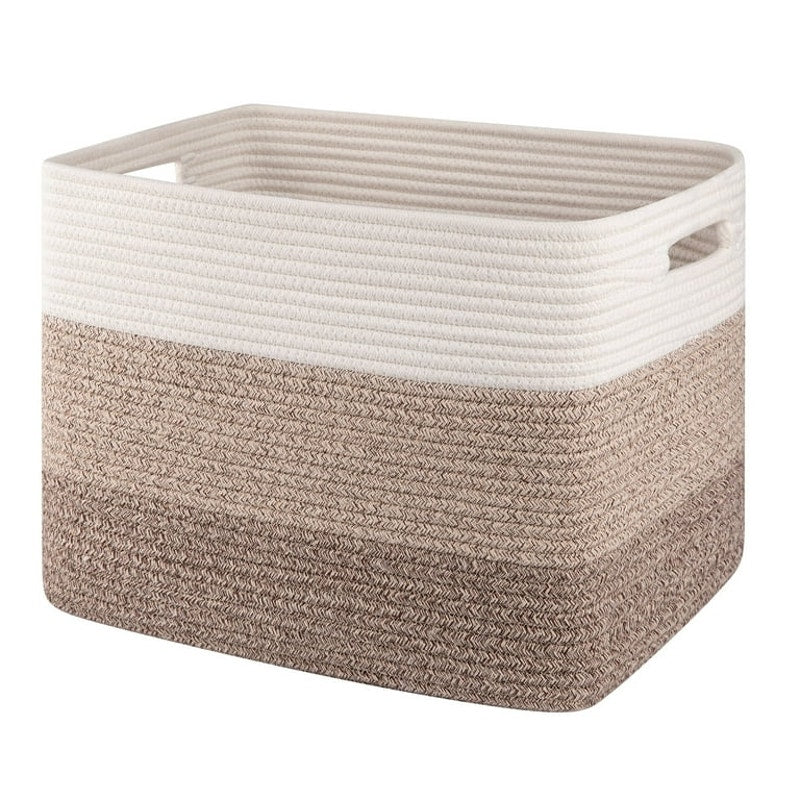 Cotton Rope storage Basket With Handles