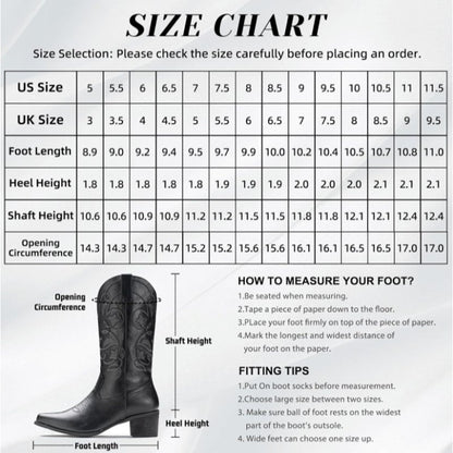 Cowboy Boots For Women 10.5 Western Boots Cowgirl
