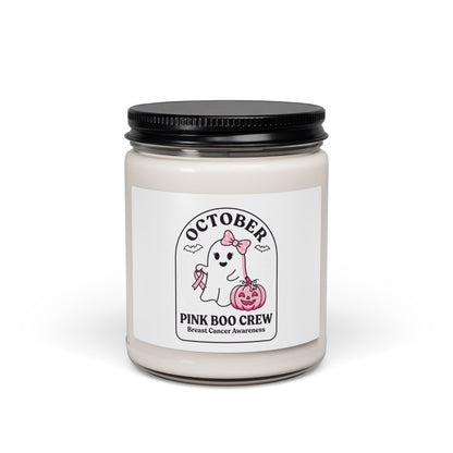 October Pink Boo Crew Candle | Breast Cancer Awareness, Soy 9oz