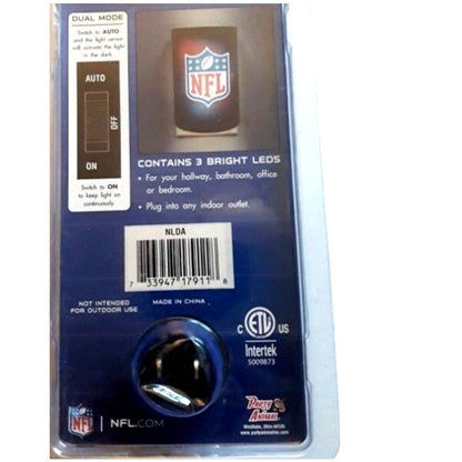 New Dallas Cowboys LED Night Light w/ Light Sensor Nightlight Plug-In