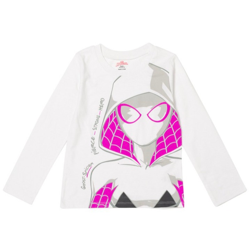 Spidey Gwen Ghost Spider Little Girls 2 Pack Long Sleeve T-Shirts Size 4T