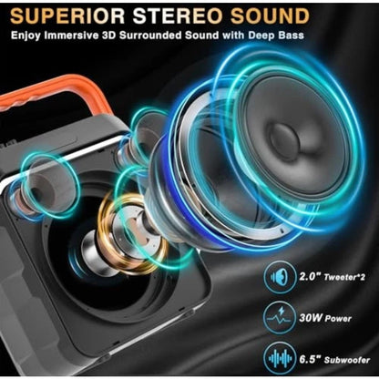 Karaoke Machine with 2 Wireless Microphones