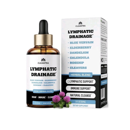 Cleantra Lymphatic Drainage Drops Supplement for Lymphatic Support & Detox 10in1