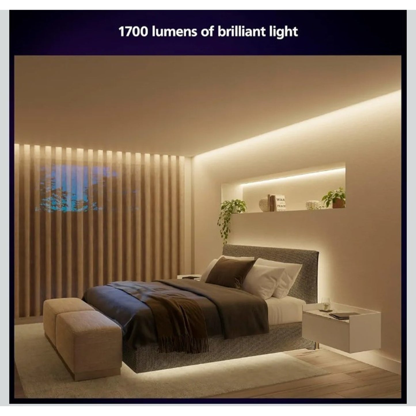 Philips Hue 16 Ft Smart LED Solo Lightstrip Base Kit - 1 Pack Indoor Control