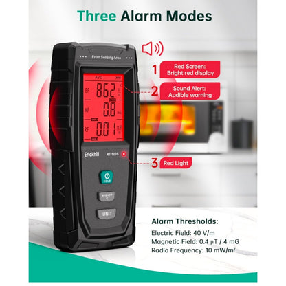 3 in 1 EMF Detector, Electromagnetic Field Radiation Detector for EF, RF, MF, WiFi,5G