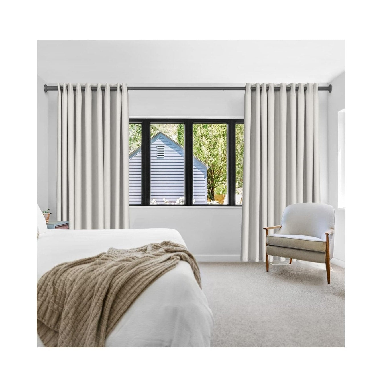 Tension Curtain Rod, 51-126 Inch