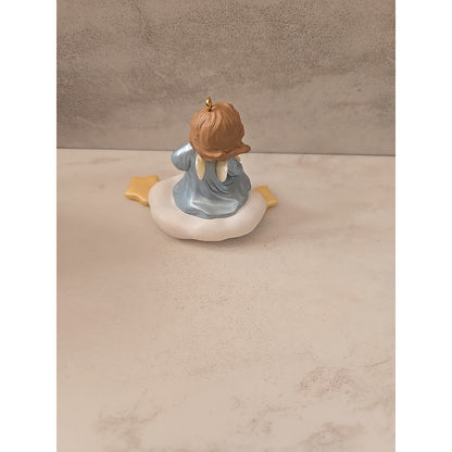 1995 Hallmark Ornament THREE WISHES Angel in Box