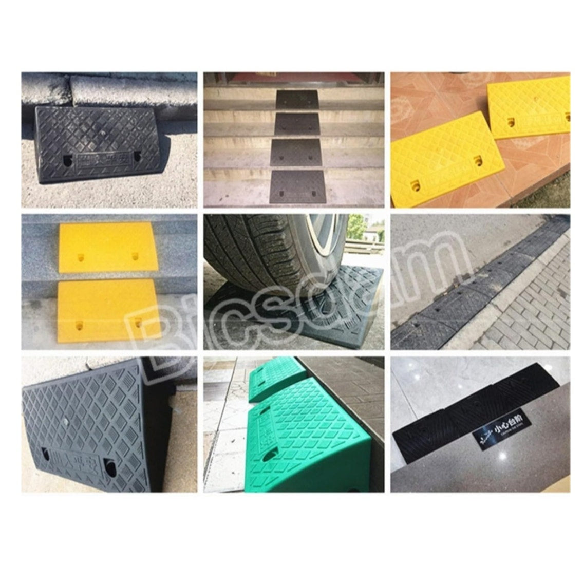 Portable Lightweight curb, threshold door ramps