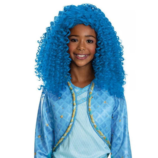 Disney Descendants Chloe Charming Kids Halloween Blue Wig Costume Accessory