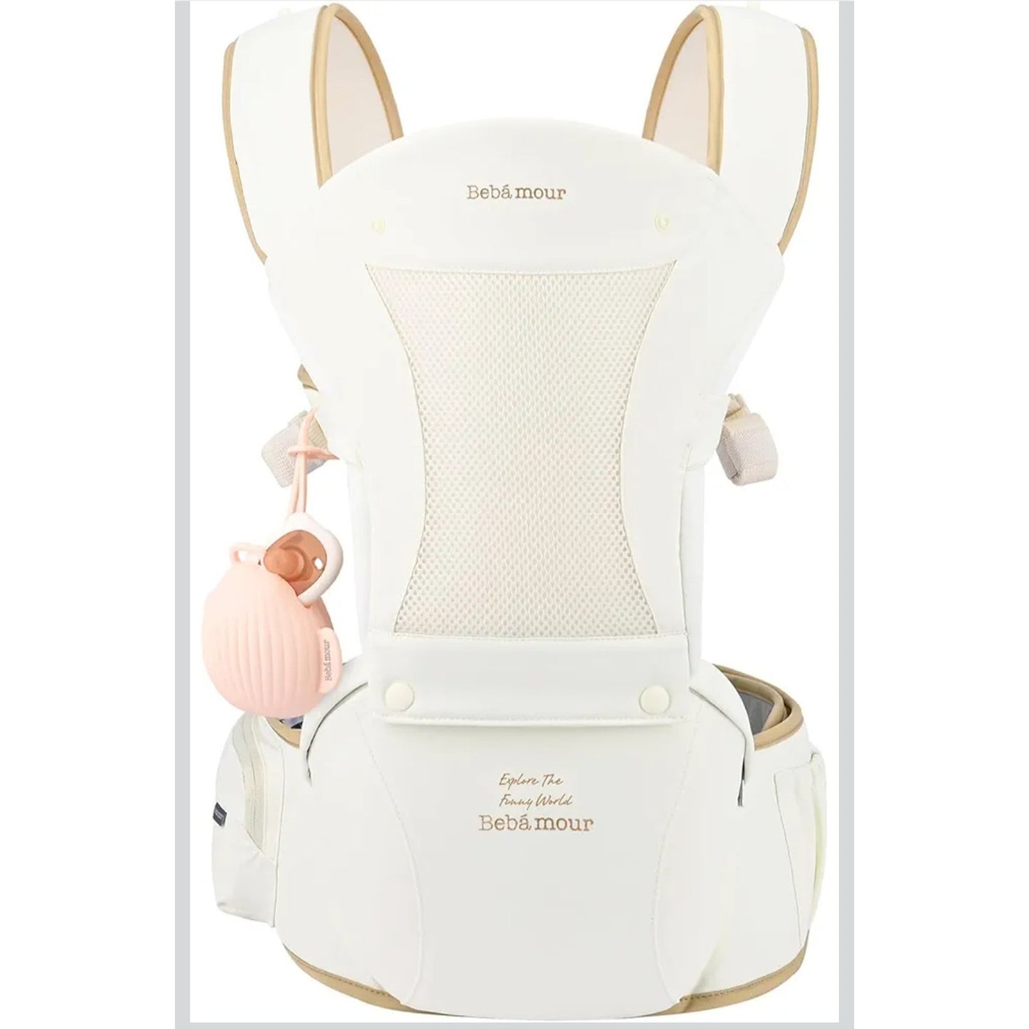 Bebamour Baby Carrier with Hip Seat