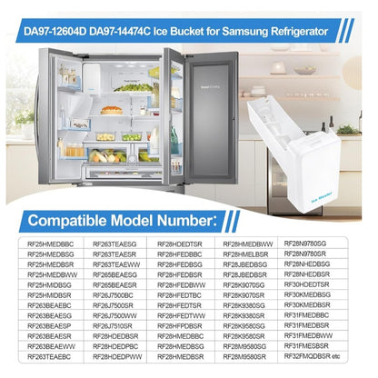 Samsung Ice Maker Replacement Bucket Tray DA97-14474C, DA97-14474A