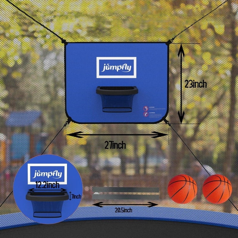 Trampoline Basketball Hoop with Mini Basketballs Easy to Install