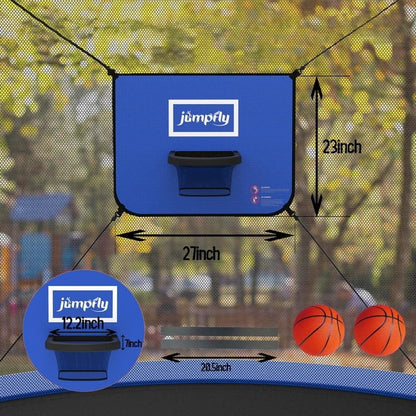 Trampoline Basketball Hoop with Mini Basketballs Easy to Install