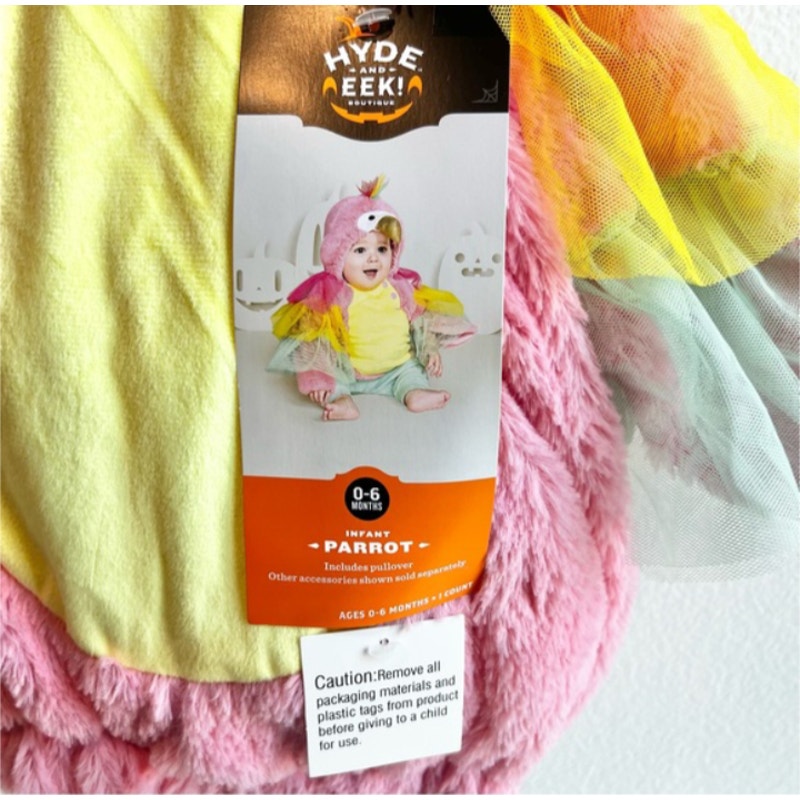 Infant Adaptive Parrot Halloween Costume Pullover 0-6 Months