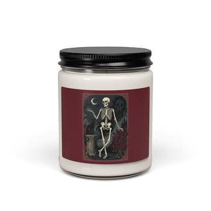 Dancing Skeleton Illustration Candle | 9oz Soy Candle