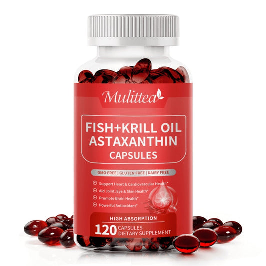 Astaxanthin Fish Oil w/ Krill Oil 120 Softgels EPA DHA