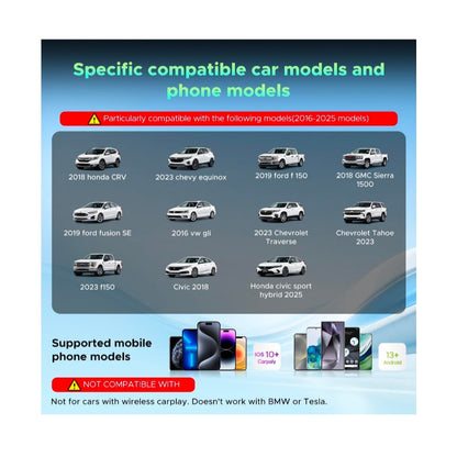 Car Vehicle Video Box for Streaming Netflix/YouTube/TikTok Wireless Carplay Adapter