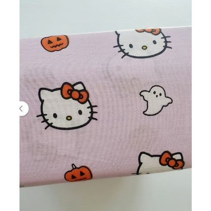 New Sanrio Hello Kitty Halloween Standard 2-Pack Pillowcase Orange Pink Pumpkin
