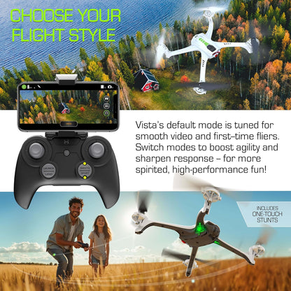 Sky Viper Vista HD Video RC Drone Stream & Record Optical Flow