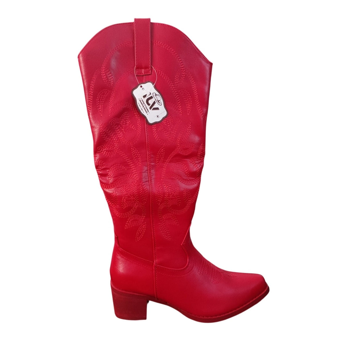 Cowboy Boots Size 9.5 Women's Mid Calf Red Cowgirl Boots Western Boot