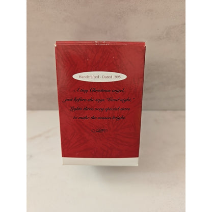 1995 Hallmark Ornament THREE WISHES Angel in Box
