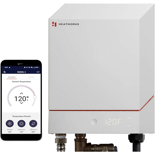 Electric Tankless Smart Water Heater no metal heating elements Whole-Home Point-of-Use