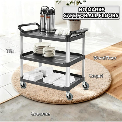 4 in, 7/16-Inch Stem Diameter Swivel Rubber Casters