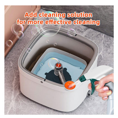 Spin Mop and Bucket Set with Self Separation Dirty and Clean Water System