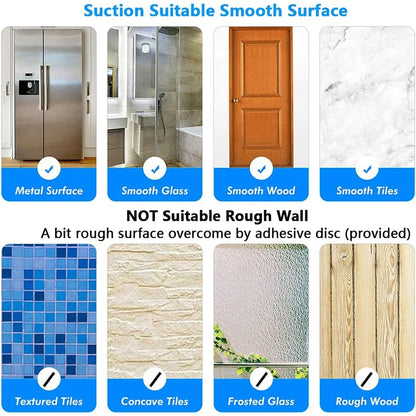 24" Suction Cup Towel Bar Removeable Towel Rack Premium Chrome