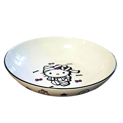 Sanrio Hello Kitty 46oz Halloween Mummy & Bats Ceramic Bowl 9" NEW