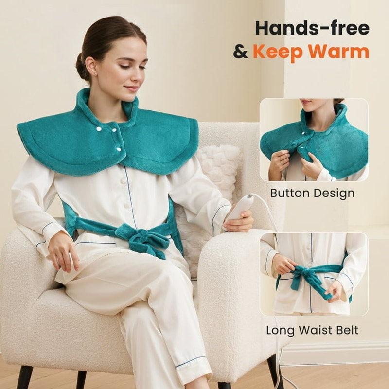 Ultra Soft Heating Pad with 4 Heat Settings & Auto Shut-off