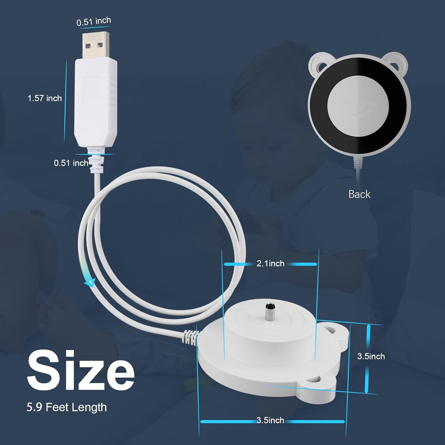 USB Replacment Charger Tonies Toniebox 1 Tonie Box Charging Base Station Power Cord