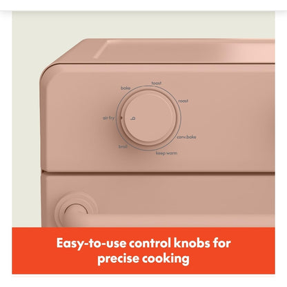 PINK bella Air Fry Fryer Toaster Oven w/ Convection Bake, Auto Shut Off, Timer New in Box