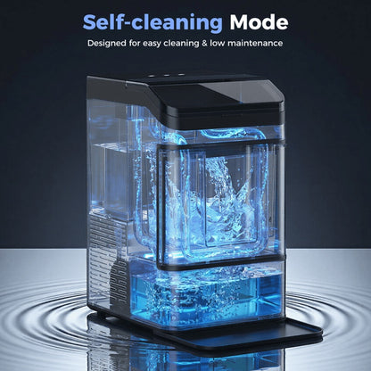 Ice Maker Countertop, Nugget Ice in 6 Mins, 44LBS/Day Chewable Ice Machine