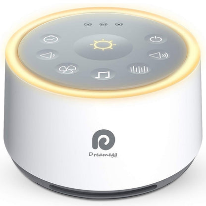 Dreamegg White Noise Sound Machine for Baby & Adult Sleep with Night Light