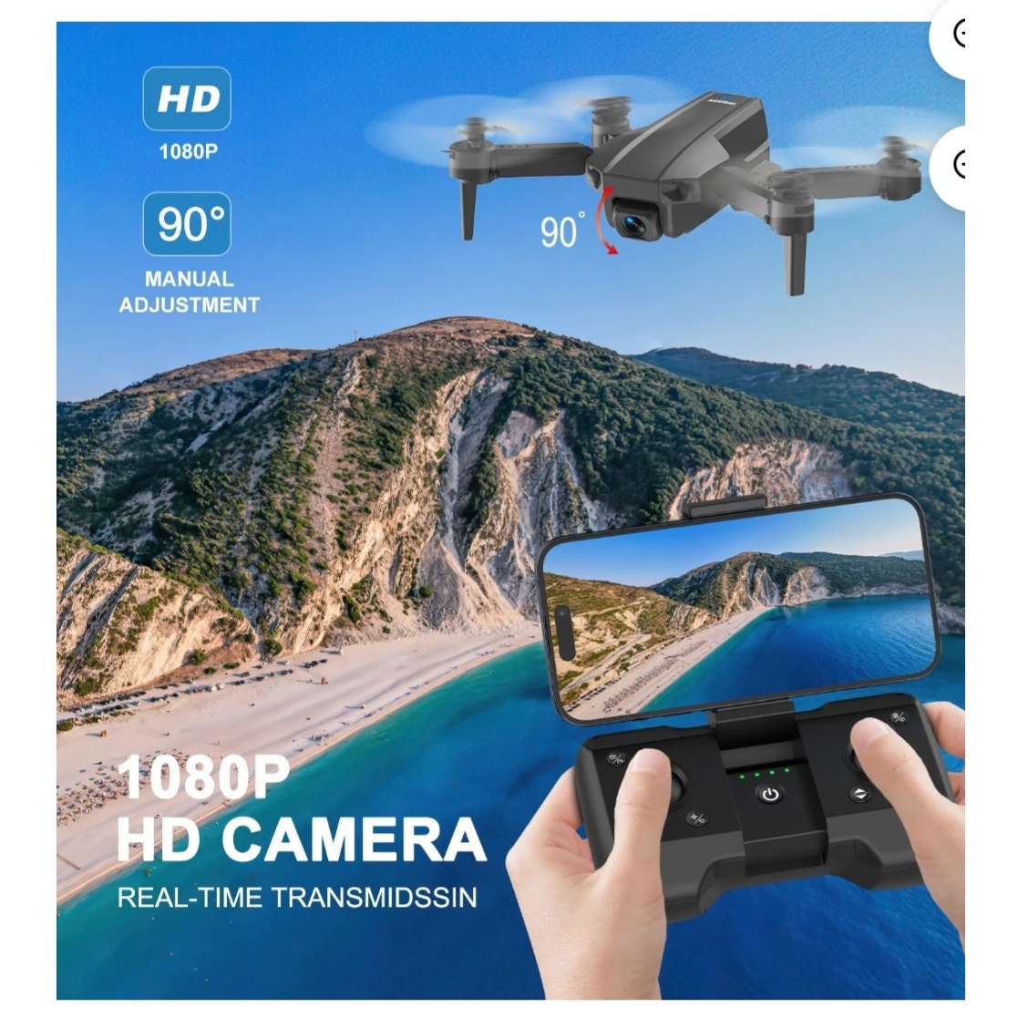 V1 Mini FPV Drone with 1080P HD Camera