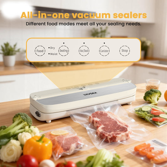 Vacuum Sealer 6-In-1 Multifunction Moist & Dry Food, Vac Seal