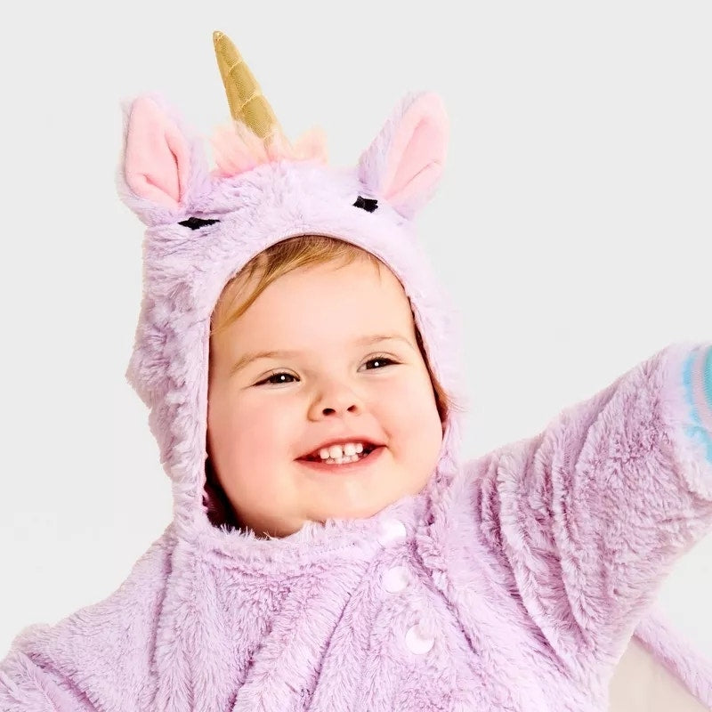 Infant and Toddler Unicorn Halloween Costume Pullover Size 0-6 Months
