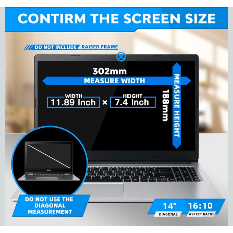 Laptop Privacy Screen 14 inch