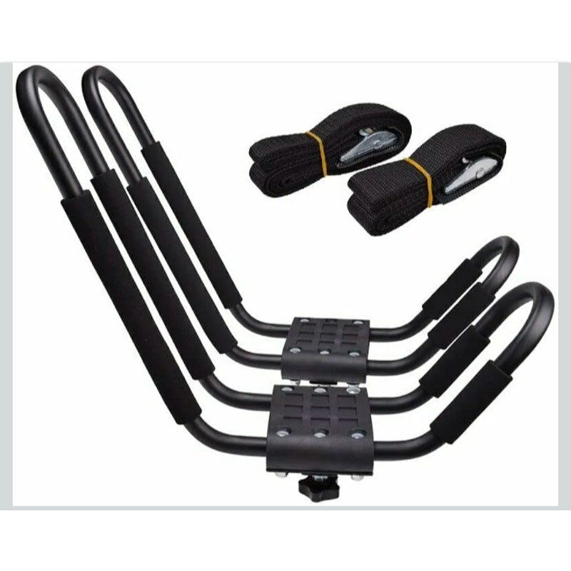 TMS J-Bar Rack HD Kayak Carrier Canoe Boat Surf Ski Roof Top Mounted on Car/SUV